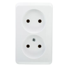 Prima Gniazdo podwójne b/u 16A IP20 białe GWN-220P WDE001040