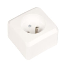 Prima Gniazdo pojedyncze z/u 16A IP20 białe GWN-130P WDE001030