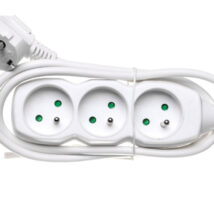 Przedłużacz 3-gniazda z/u 1,5m /H05VV-F 3G1/ biały P0311