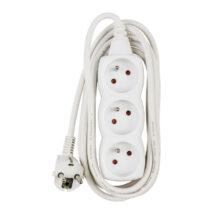 Przedłużacz 3-gniazda z/u 3m /H05VV-F 3G1/ biały P0313