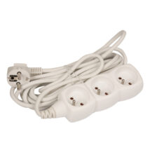 Przedłużacz 3-gniazda z/u 5m /H05VV-F 3G1/ biały P0315