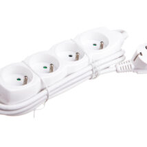 Przedłużacz 4-gniazda z/u 1,5m /H05VV-F 3G1/ biały P0411