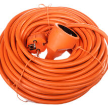 Przedłużacz ogrodowy 1-gniazdo z/u 20m /H05VV-F 3×1,5/ pomarańczowy P01120