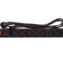 Przedłużacz przeciwprzepięciowy 8-gniazd z/u ACAR S8 FA RACK 19 3m czarny