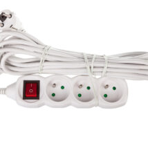 Przedłużacz z wyłącznikiem 3-gniazda z/u 7m /H05VV-F 3G1/ biały P1317