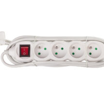 Przedłużacz z wyłącznikiem 4-gniazda z/u 3m /H05VV-F 3G1/ biały P1413