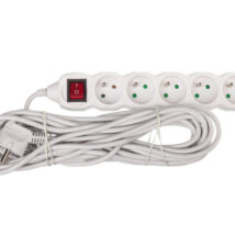 Przedłużacz z wyłącznikiem 5-gniazd z/u 10m /H05VV-F 3G1/ biały P1510