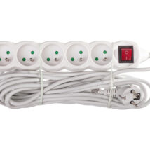 Przedłużacz z wyłącznikiem 5-gniazd z/u 7m /H05VV-F 3G1/ biały P1517