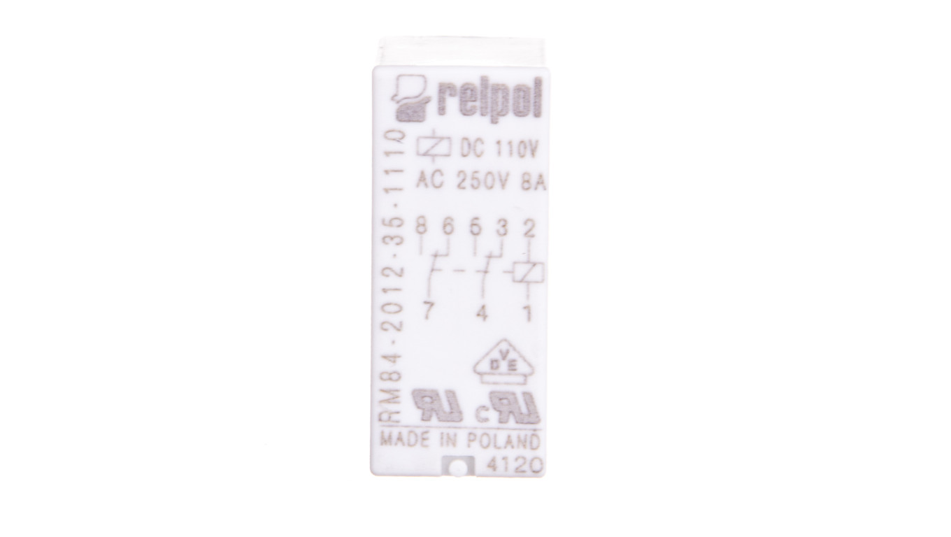 Przekaźnik miniaturowy 2P 110V DC PCB AgNi RM84-2012-35-1110 600339