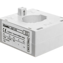 Przekładnik prądowy 150/5A, klasa 1, na przewód fi 23mm, na szynę 30x10mm, 25×12,5mm, 20x15mm DM2T0150