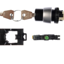 Przełącznik 2 położeniowy klucz 22mm czarny 1Z bez samopowrotu ST22-SAA-10.
