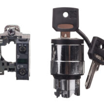 Przełącznik 2 położeniowy klucz 22mm czarny 1Z bez samopowrotu XB4BG41