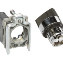 Przełącznik 2 położeniowy pokrętło 22mm czarny 1Z bez samopowrotu XB4BD21