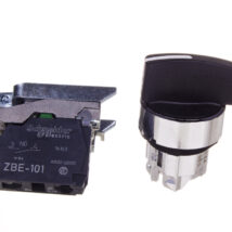 Przełącznik 2 położeniowy pokrętło 22mm czarny 1Z bez samopowrotu XB4BJ21