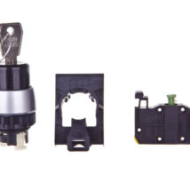 Przełącznik 3 położeniowy klucz 22mm czarny 1Z bez samopowrotu ST22-SAAA-10.
