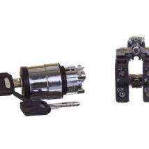 Przełącznik 3 położeniowy klucz 22mm czarny 2Z bez samopowrotu XB4BG33