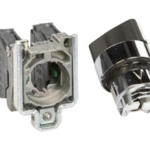 Przełącznik 3 położeniowy pokrętło 22mm czarny 2Z bez samopowrotu XB4BD33