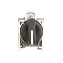 Przełącznik 3 położeniowy pokrętło 22mm czarny 2Z z samopowrotem XB4BD53