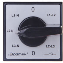 Przełącznik woltomierza 3xL-L i 3xL-N do wbudowania ŁK15-4.883P03