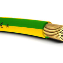 Przewód instalacyjny H05V-K (LgY) 0,75 żółto-zielony /100m/