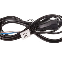 Przewód przyłączeniowy H03VVH2-F 2×0,75 2m czarny S19272