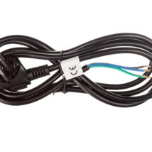 Przewód przyłączeniowy H05VV-F 3×1 2m czarny S18312