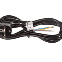 Przewód przyłączeniowy H05VV-F 3×1,5 2m czarny S18322