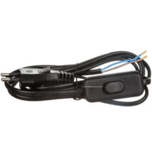 Przewód przyłączeniowy wyłącznikiem KF-HK-1 H03VVH2-F 2×0,75 2m czarny S09272