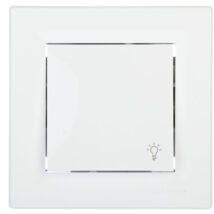Przycisk Asfora światło biały z ramką EPH0900121