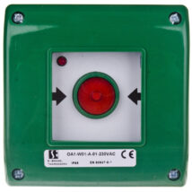 Przycisk awaryjny natynkowy 0Z 1R zielony OA1-W01-A-01-230VAC