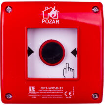 Przycisk ppoż. podtynkowy 1Z 1R czerwony OP1-W02-B11