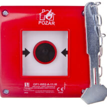 Przycisk ppoż. podtynkowy 1Z 1R czerwony z młotkiem OP1-W02-A-11-M