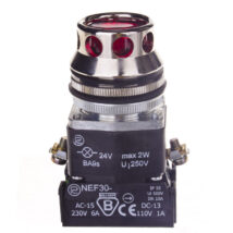 Przycisk sterowniczy 30mm czerwony 1Z 1R z samopowrotem z podświetleniem W0-NEF30-KL XY C