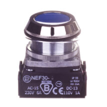 Przycisk sterowniczy 30mm niebieski 1Z 1R z samopowrotem W0-NEF30-K XY N