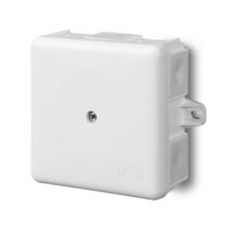 Puszka hermetyczna n/t 86x86x39mm pusta z uszami montaż. IP55 biała 0226-10