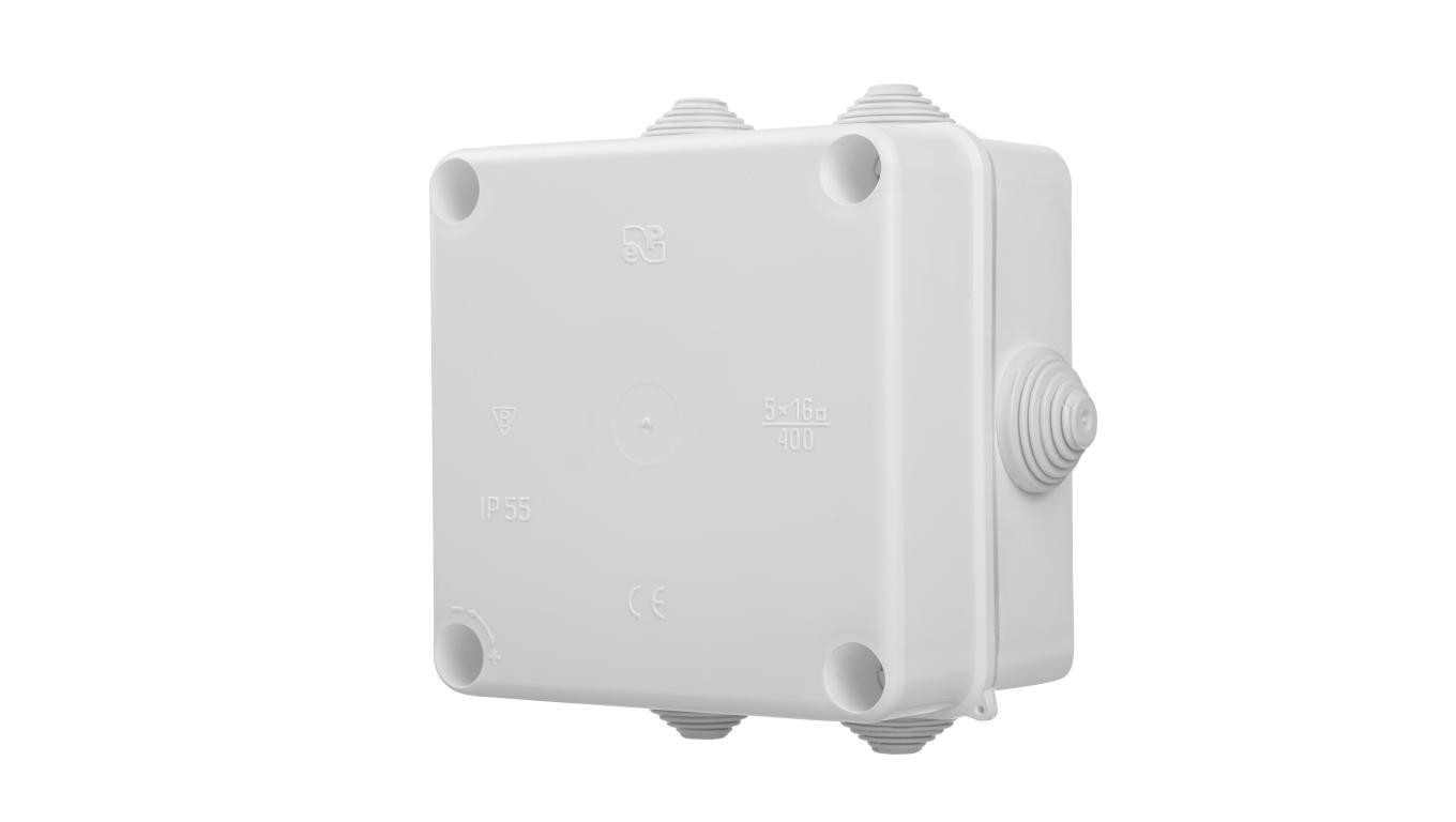 Puszka hermetyczna n/t PK-5 133x133x83mm pusta IP55 biała 0252-00