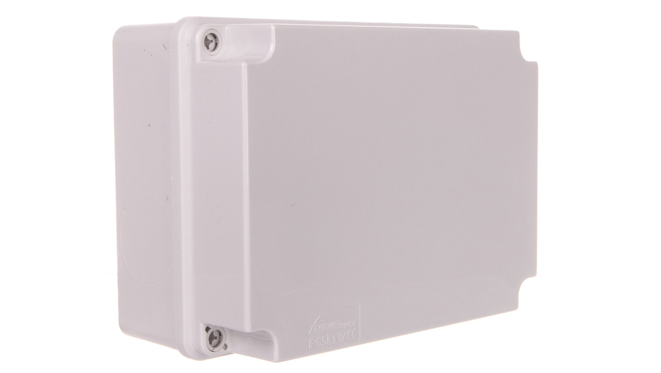 Puszka n/t hermetyczna pusta bez osłabień 198x148x96 IP65 szara PH-3B.1 28.34