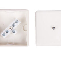 Puszka hermetyczna n/t 86x86x39mm z zaciskiem 5×2,5mm IP55 biała 0226-01