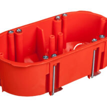 Puszka podtynkowa 2x60mm p/t regips pomarańczowa PK-2×60 0210-00
