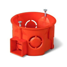 Puszka podtynkowa 60mm łączeniowa płytka z wkrętami czerwona PK-60 PRO 0284-01 /90szt/