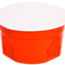 Puszka podtynkowa 80mm czerwona z pokrywą PO-80 0283-00 /50szt/