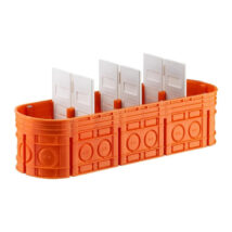 Puszka podtynkowa poczwórna 60mm pomarańczowa M4x60F Multiwall 33170008