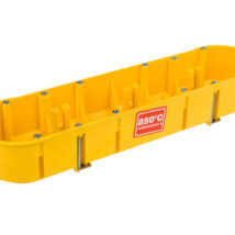 Puszka podtynkowa PK-4×60 poczwórna 60mm żółta ze śrubami 0235-0N