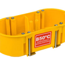 Puszka podtynkowa PK-2×60 podwójna 60mm regips samogasnąca żółta 0210-0N