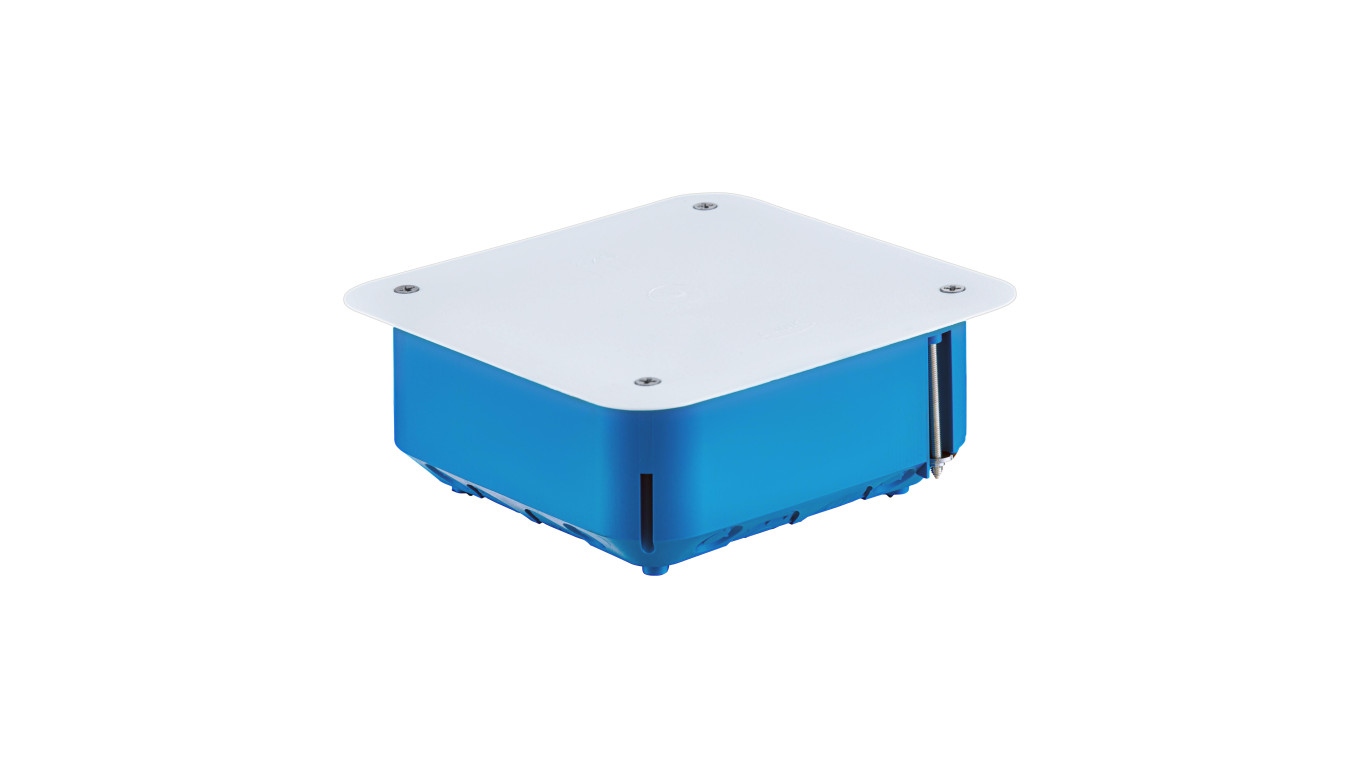 Puszka regips 115x115x45mm niebieska P110 32042203