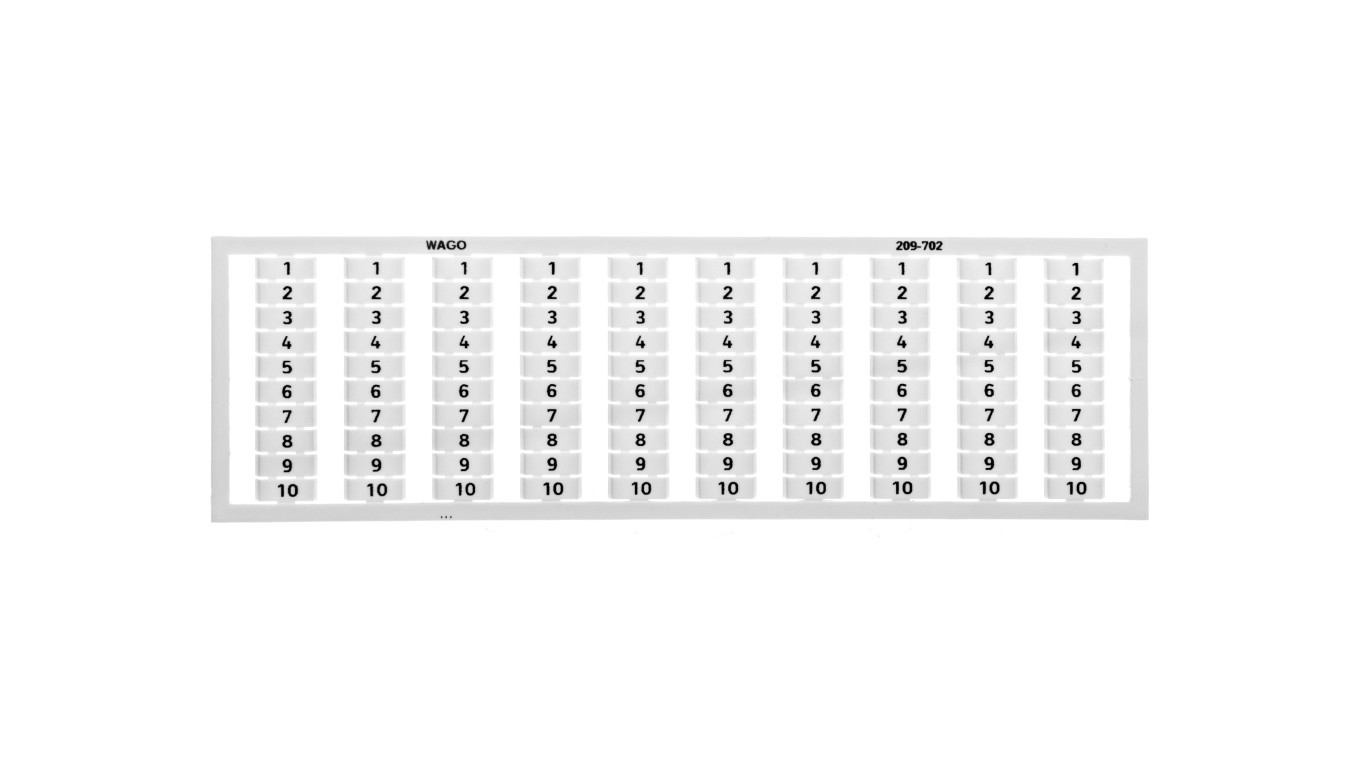 Ramka z oznacznikami 10x 1-10 209-702 /5szt./