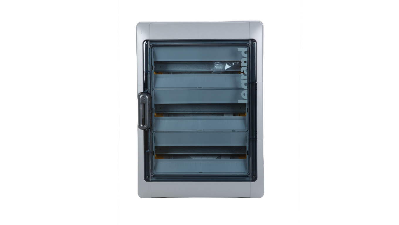 Rozdzielnica RN65 3x18 natynkowa z listwami IK09 IP65 drzwi transparentne 601947