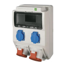 Rozdzielnica budowlana RS-9 modułów 2x2P+Z, 2x16A/5P, IP44 bez zabezpieczeń 6221-00