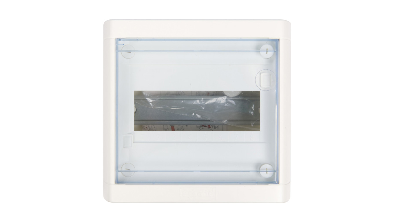 Rozdzielnica modułowa 1x8 natynkowa IP40 Nedbox (drzwi transparentne) 601245