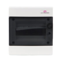 Rozdzielnica modułowa 1×8 podtynkowa /transparentna/ IP40 ECM8PT DIDO 001101010